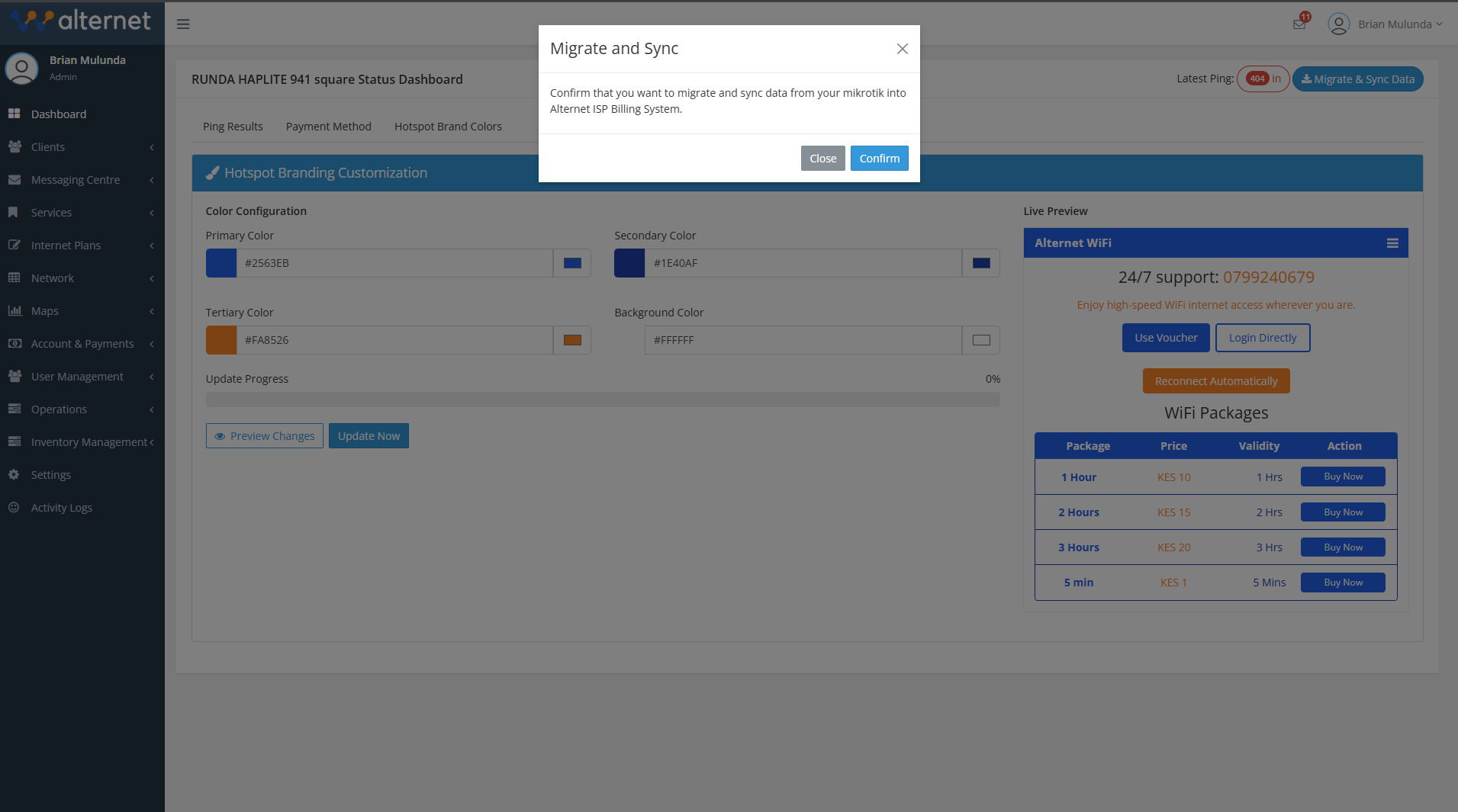 Router Migration Service